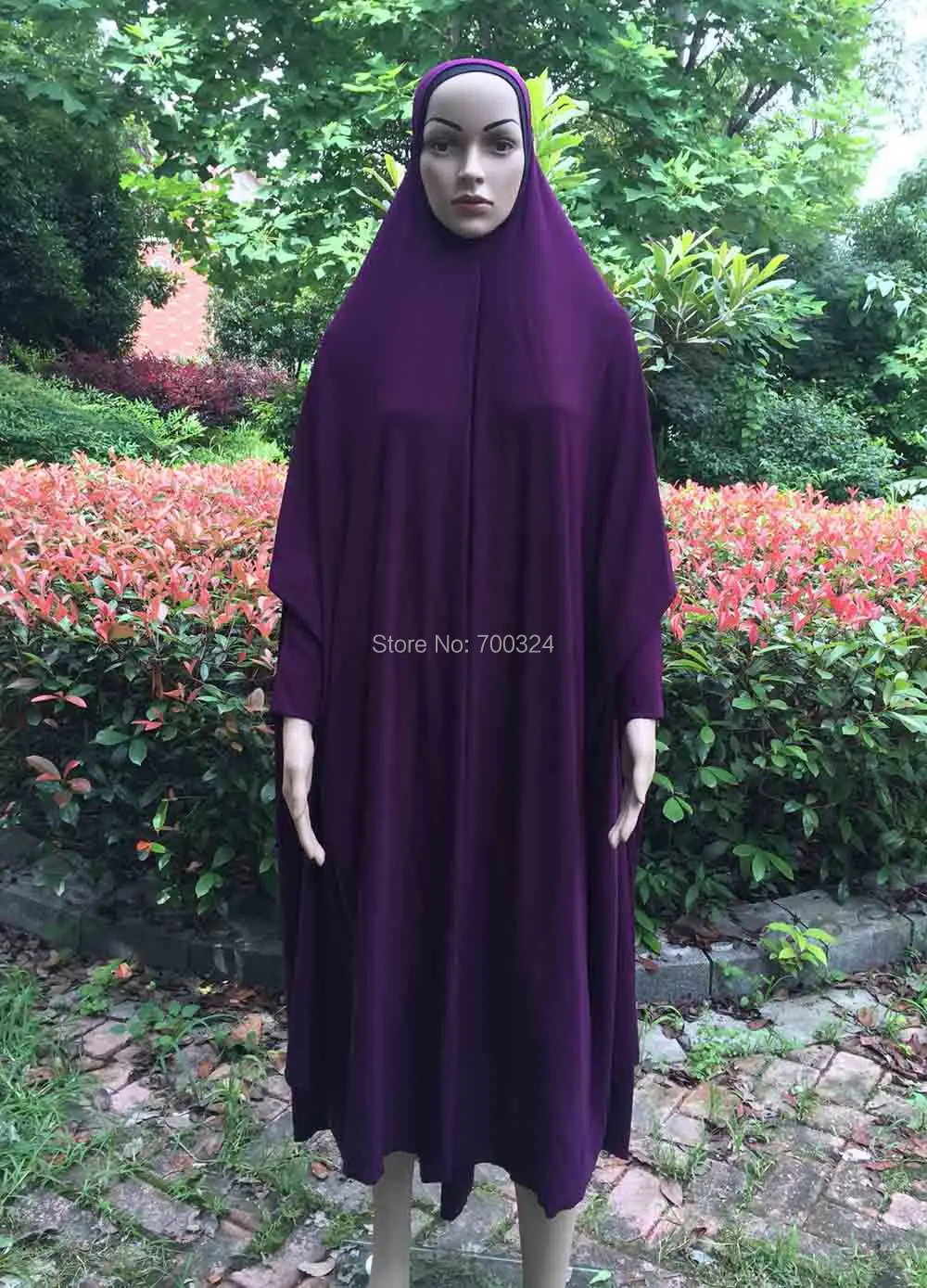 H1012a Terbaru Ukuran Besar Polos Muslim Hijab Jilbab Berdoa