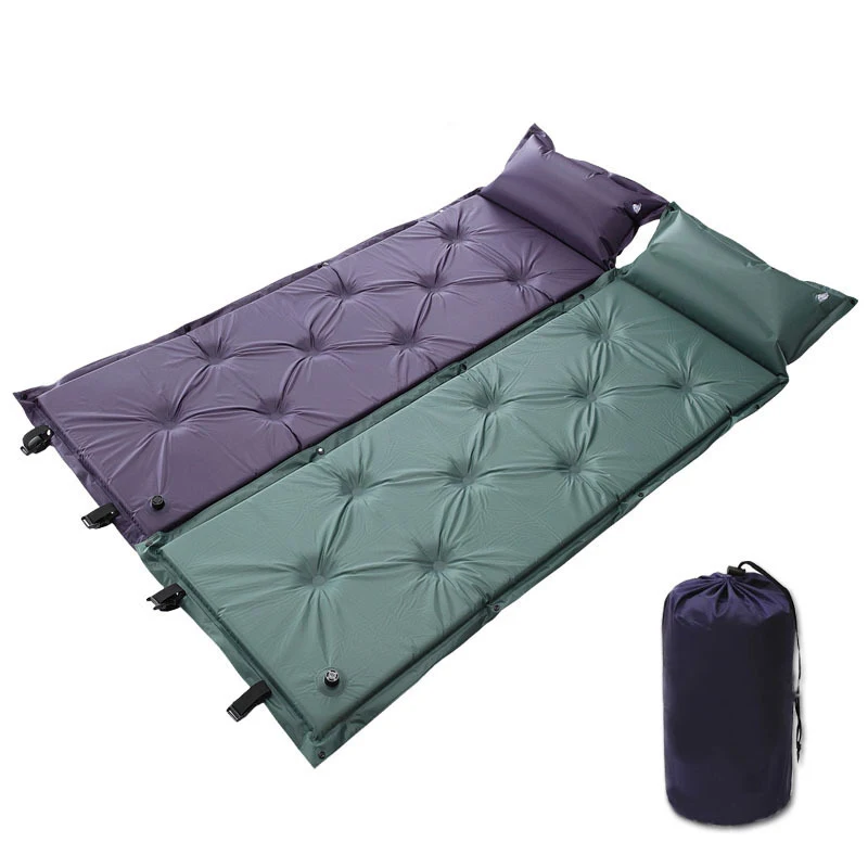 Camping Cushion Folding Bed Outdoor Furniture Garden Bedroom Portable Soft Bed 186X56X2.5 CM