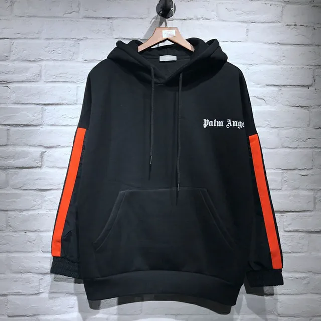 2018 New Palm Angels Jackets Hip Hop Fashion Autumn Winter Zipper Palm Angels Jacket Stripe Mesh 