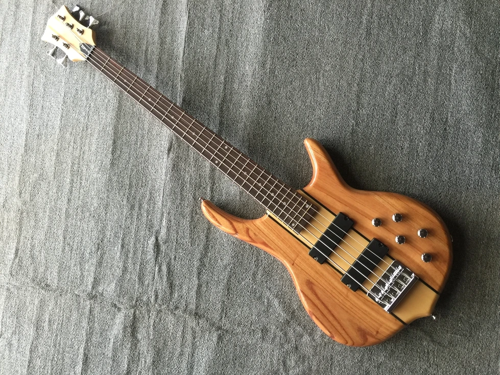 

Music Electric Bass Guitar 5 Strings Bass Maple body Rosewood fingerboard Factory customization