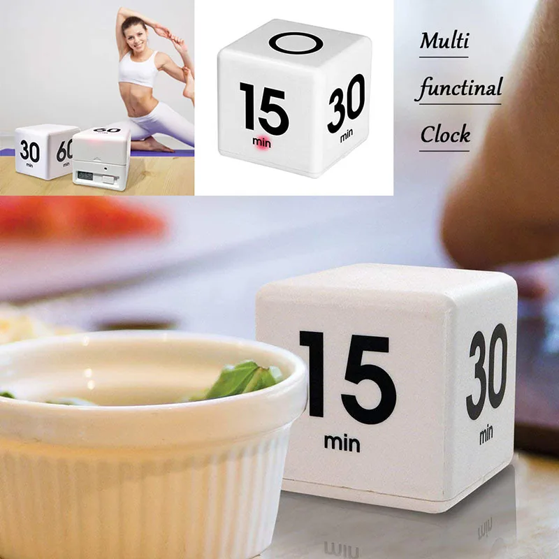 

Workout Timer Candy Color Cube Kitchen Timer The Miracle Cube Timer, 5, 15, 30 and 60 Minutes for Time Management Kids Supplies