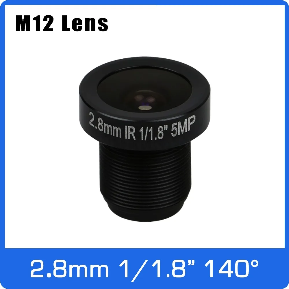  5Megapixel Fixed 1/1.8 inch 140 Wide angle Lens 2.8mm For IMX185/IMX385/IMX178 Drone/FPV Camera CCT - 32663592094