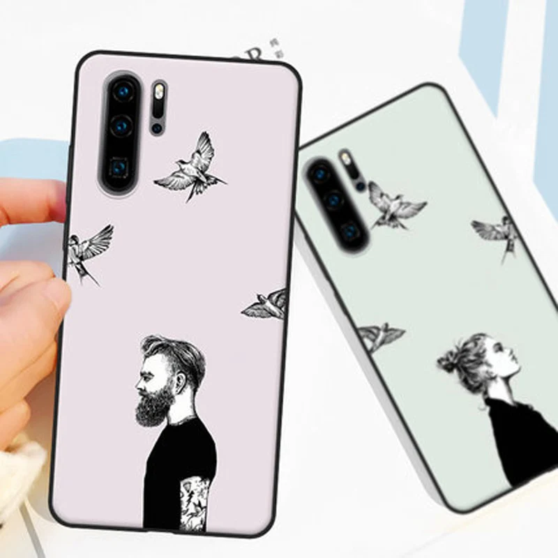 Для Huawei P30 pro чехол задняя крышка HD рисунок Леона убийца мультфильм мягкий