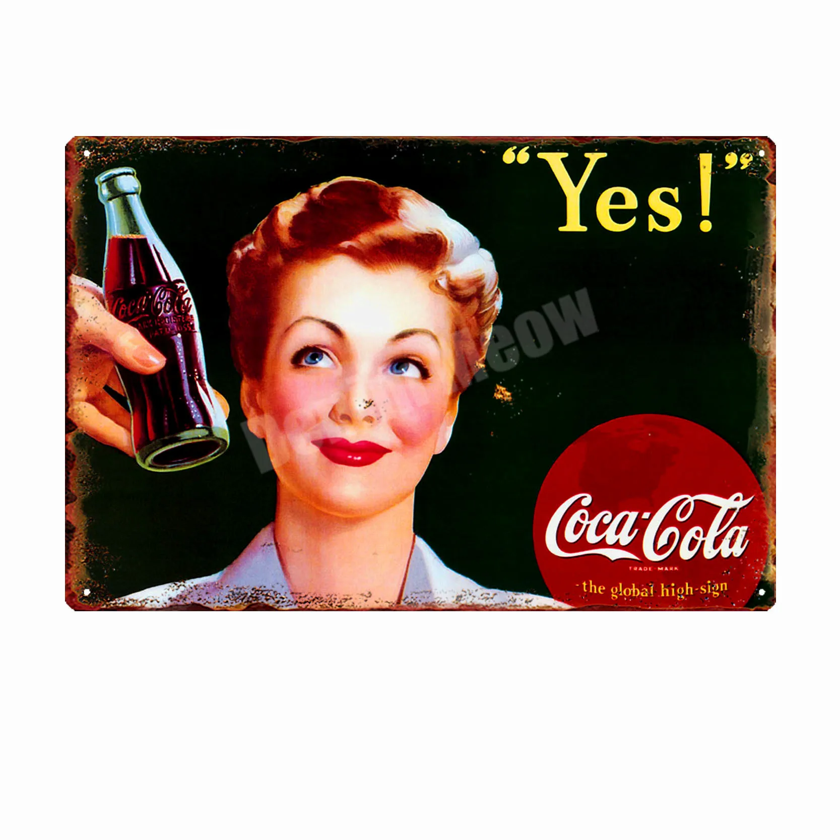 Coke Cola Poster Cold Drinks Metal Tin Signs Vintage Bar Decoration Sexy Girl Plaque Pub Club Cafe Shop Home Wall Decor MN126