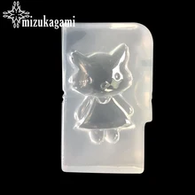1pcs UV Resin Jewelry Liquid Silicone Mold Fox Cartoon Animal Charms Pendant Molds For DIY Intersperse Decorate Making Jewelry