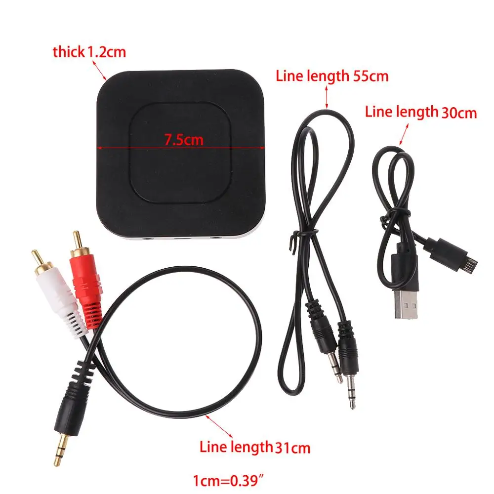 

2 In 1 Wireless Bluetooth 4.2 Transmitter Receiver 3.5MM RCA AUX Audio Adapter for TV PC Speaker Headphones Home Car Stereo Syst