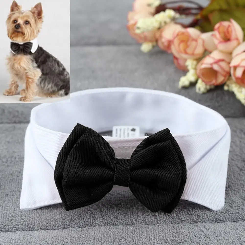 1PC font b Pet b font Puppy Dogs Adjustable Bow Tie Collar Necktie Bowknot Bowtie Holiday