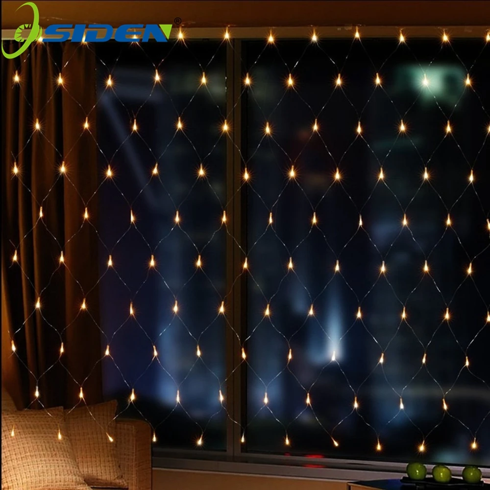 Гирлянда 8 вспышек 1 5*4 2 м 3 * 6*220 в|string lights|net ledled festival |