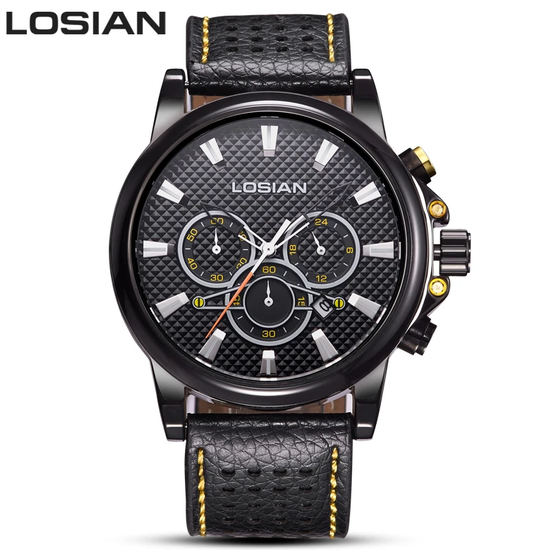 

Cool mens watches top brand luxury curren watches men Calendar Sport Date Quartz Brown Leather Strap Buckle Wristwatches