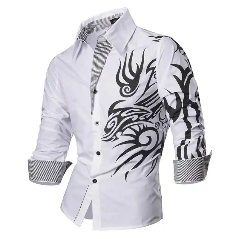 Download Mens Western Cowboy Shirt Stylish Embroidered Slim Fit Long Sleeve Party Shirts Men Brand Design Banquet Button Down Shirt Male Casual Shirts Aliexpress