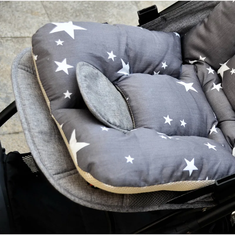 

Baby Printed Stroller Pad Seat Warm Cushion Pad mattresses Pillow Cover Child Carriage Cart Thicken Pad Trolley Chair Cushion