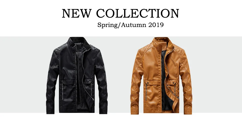 Новые демисезонные мужские кожаные куртки мотоциклетное пальто из искусственной кожи мужские повседневные кожаные облегающие пальто на