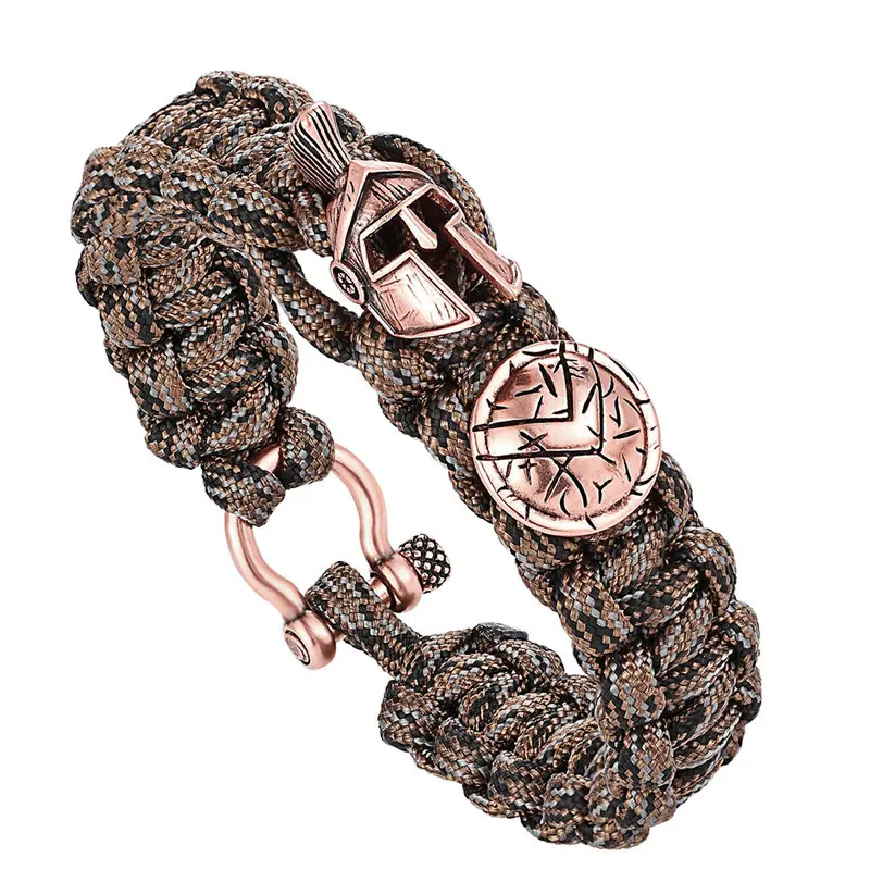 Men Bracelet/Sparta/Pulseira Masculina/luxury Camping Outdoor Survival Handmade Rope Bracelets Bangles Vintage Women Bracelets