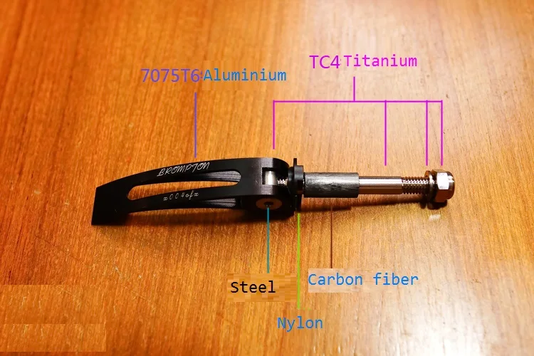 Велосипед Ti Титан быстросъемный Подседельный штырь зажимной рычаг для Brompton складной велосипед