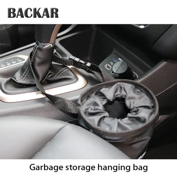 

BACKAR Auto Garbage Storage Hanging Bag Car Trash Styling For Jeep grand cherokee Lada Vesta Renault captur clio 4 Accessories