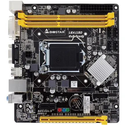 Материнская плата H81 1150 б/у Оригинальная для материнской платы Biostar H81MDV5 LGA DDR3 |