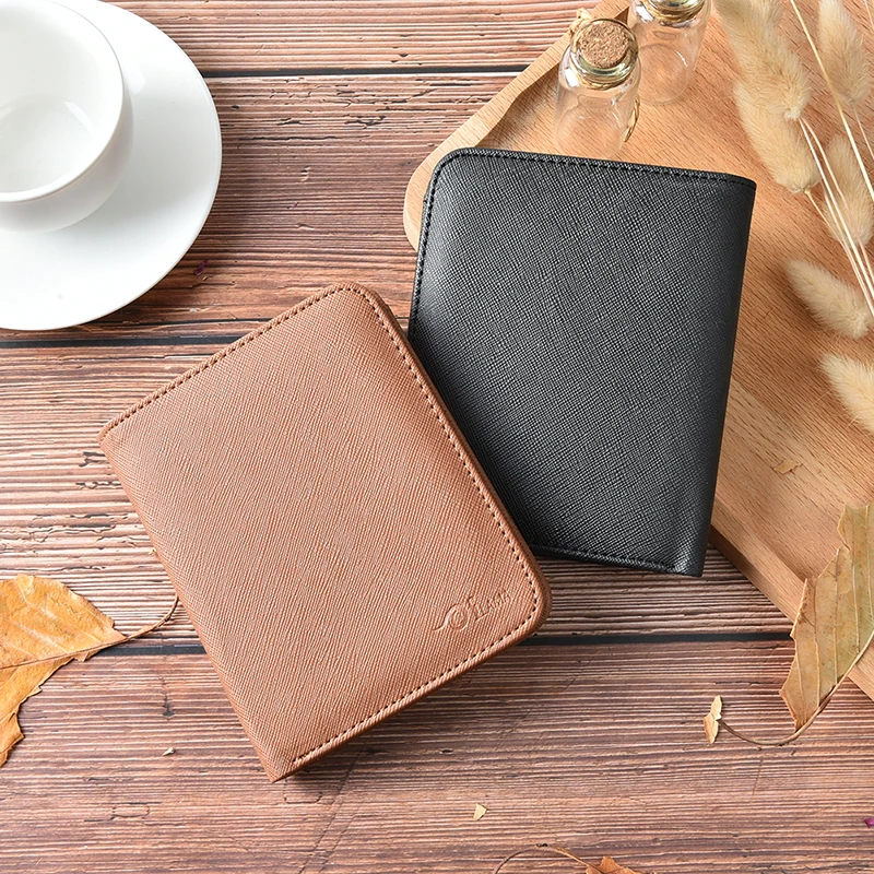 

Men Genuine Leather Short Wallets Vintage Coin Purse Card Bag Luxury Brand Male Fashion Magic Wallet