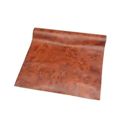 Uxcell 100x30 см Глянцевая коричневая текстура древесины текстурированная самоклеющаяся виниловая пленка автомобиля Наклейка