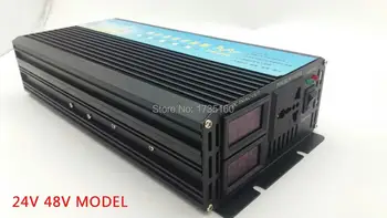 

free shipping Surge power 3000W 1500W Pure Sine Wave Solar Inverter DC48V to AC110V 60Hz