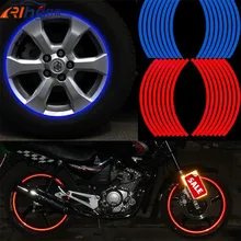 New 17 18 Inch New Flame Reflective Rim Tape Wheel Stripes Stickers Vinyl Decal Car For