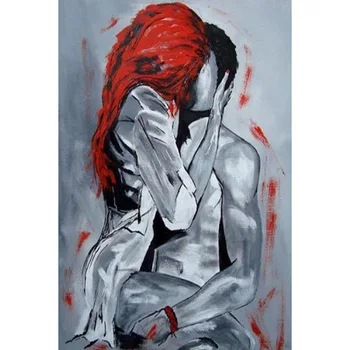 

Diamond Mosaic sexy woman and man Kiss Embroidery with Diamond Painting Accessory Cross Stitch Rhinestone Bedroom Decor