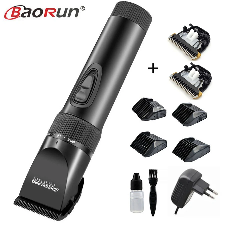 

Professional Electric Hair Clipper Titanium Blade 2000mA Battery Men's Beard Trimmer Hair Cutting Machine For Salon