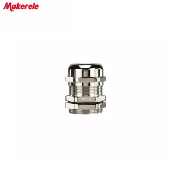 

Cable Glands 10pcs/lots PG19 Nickel Brass Metal Waterproof Joints IP68 cable connector for 10-14mm cable