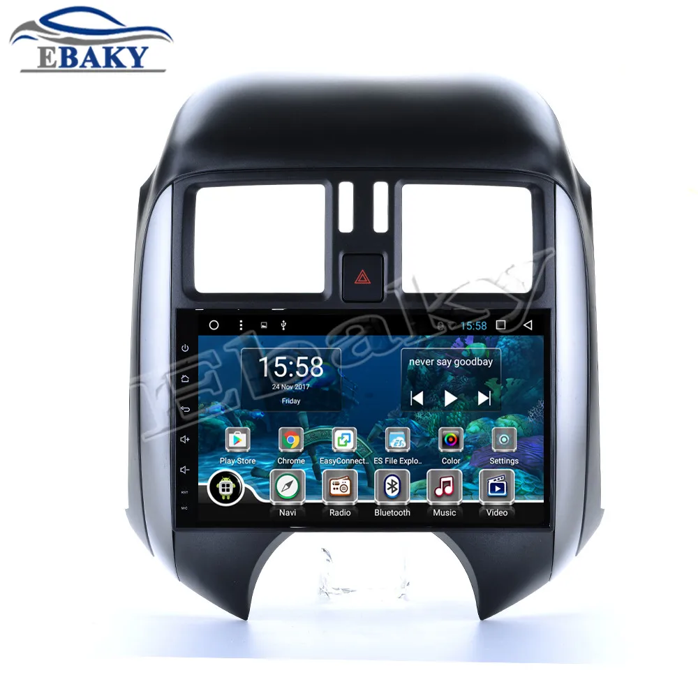 Flash Deal NaviTopia 9inch 1GB/2GB RAM Quad Core/Octa Core Android 7.1/8.1 Car DVD Radio for Nissan Sunny 2011 2012 2013 with GPS/wifi/maps 11