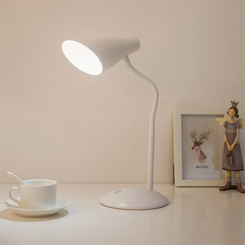 Nice Lotus Bud Desk Lamp Flexible Dimmable Eye Protection Charging