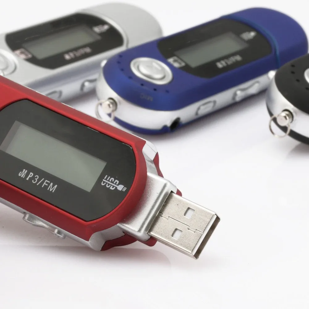 Buyincoins Портативный музыка MP3 плеер USB цифровой ЖК дисплей Экран Поддержка 32 ГБ флэш
