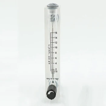 

1.6-16m3/h 1/2" BSPT Male Thread PMMA Panel Type Gas Float Flowmeter Air Flow Meter Rotameter With Control Valve