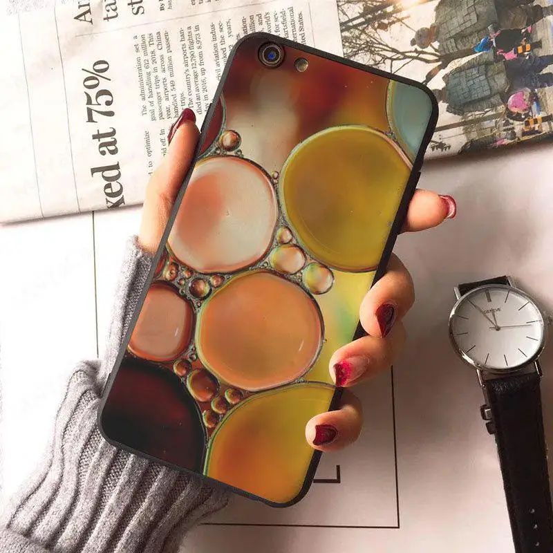 MaiYaCa Color Oil Pattern Skin Hot Printed Cool Phone Accessories For iphone 8 8plus and 7 7plus 6s 6 6plus 5s Cellphones