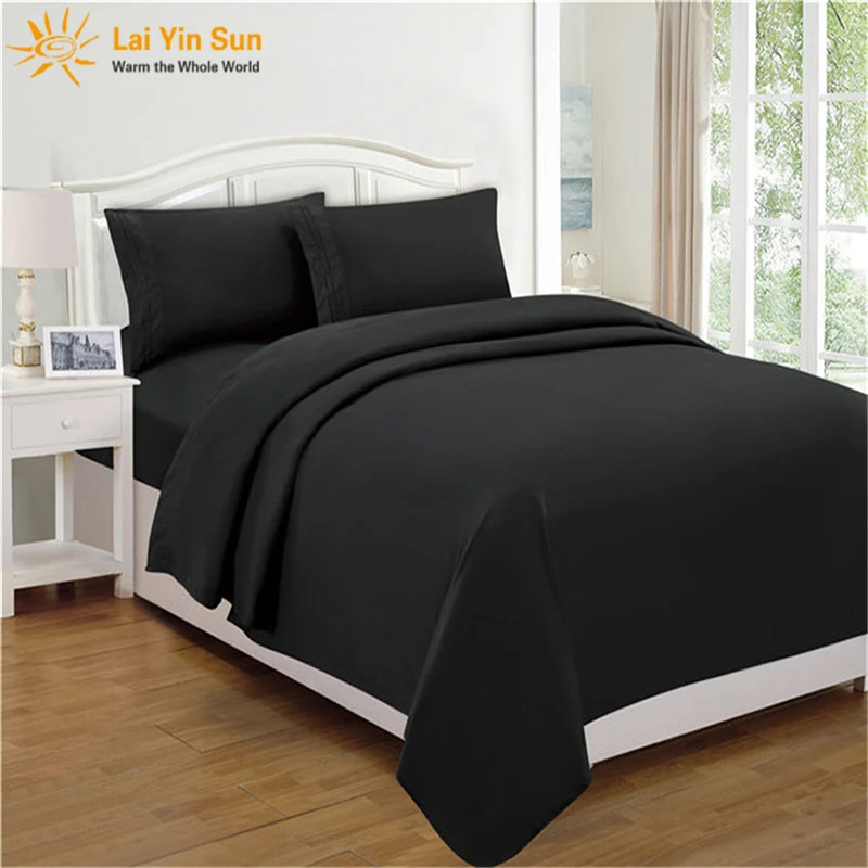 LAI YIN SUN Bedding Fitted sheet Flat sheet Pillowcase 3/4pcs Solid Twin Full Queen King California King Sheet Set USA CA Size LAI YIN SUN Bedding Fitted sheet Flat sheet Pillowcase 3/4pcs Solid Twin Full Queen King California King Sheet Set USA CA Size