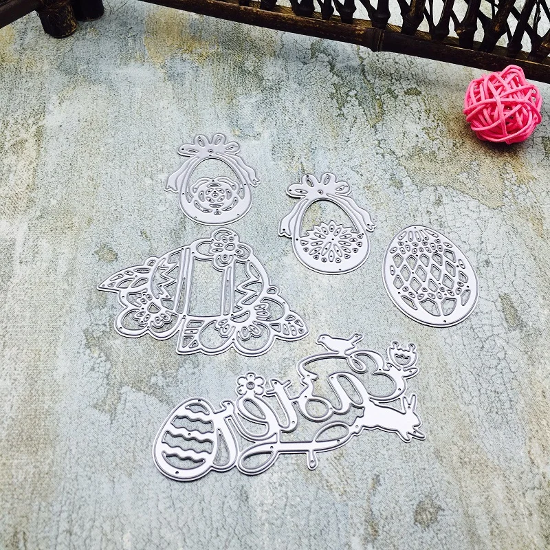 

Easter Eggs Cutting Dies Scrapbooking Embossing Stencil Card Die Rabbit Design For DIY Invitation Book Decoration