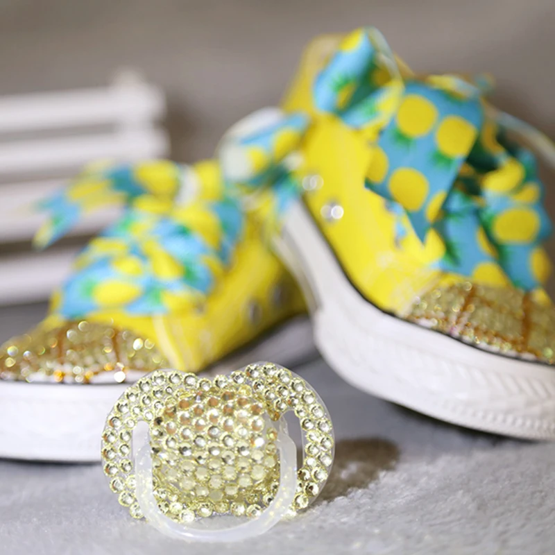 

New Low Canvas Children'S Shoes Toe Inlaid Rhinestone Leisure Sport Comfortable Flat Sneakers Handmade Custom Children'S Shoes
