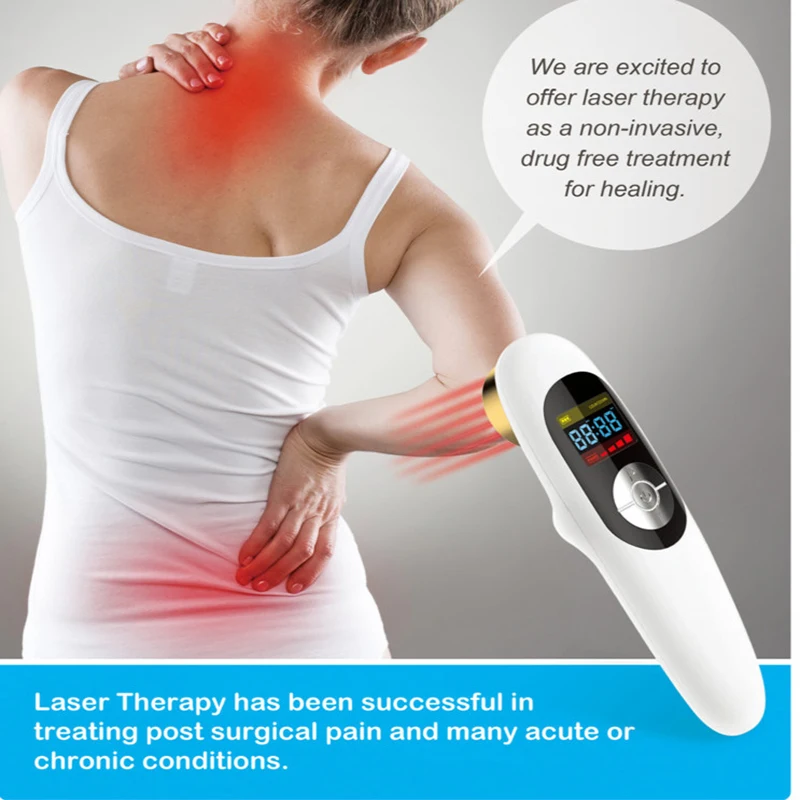 

LASPOT New Red Cold Laser Acupuncture Therapy Doctors Recommend Machine Cure Pain Arthritis Tennis elbow Meniscus injury+Gift