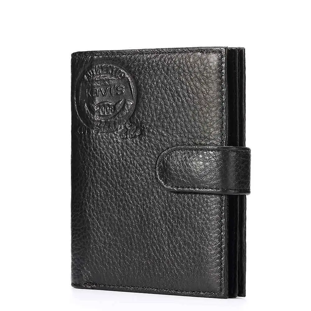 KAVIS, натуральная кожа, мужской кошелек, портфель, Cudan Portomonee Perse, кошелек для монет, карман, сумка для денег, гравировка для имени - Цвет: Black M