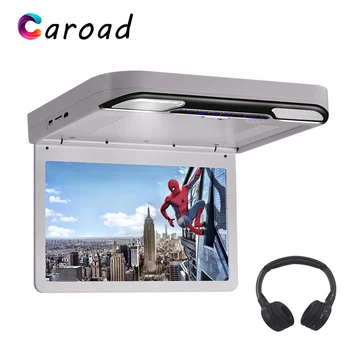 

Caroad 13.3 Inch Car Ceiling Monitor 1920x1080 Flip Down Screen Roof Mount DVD Player HDMI/USB/SD/IR/FM Transmitter/Speaker