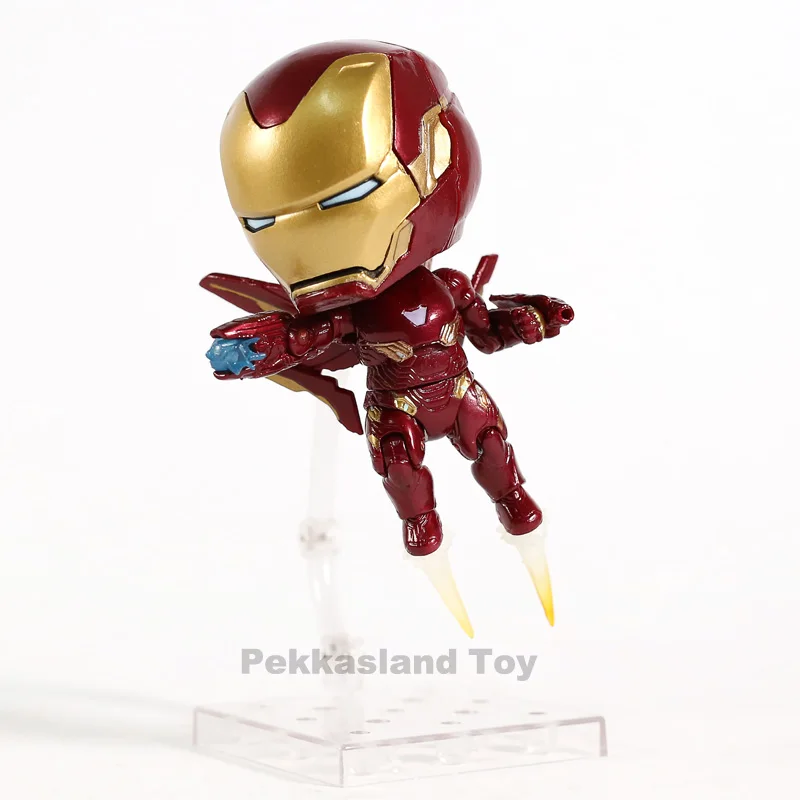 Marvel Мстители Nendoroid 988 Mk50 Железный человек Mark 50 Infinity Edition ПВХ Железный человек фигурка Коллекционная модель игрушки