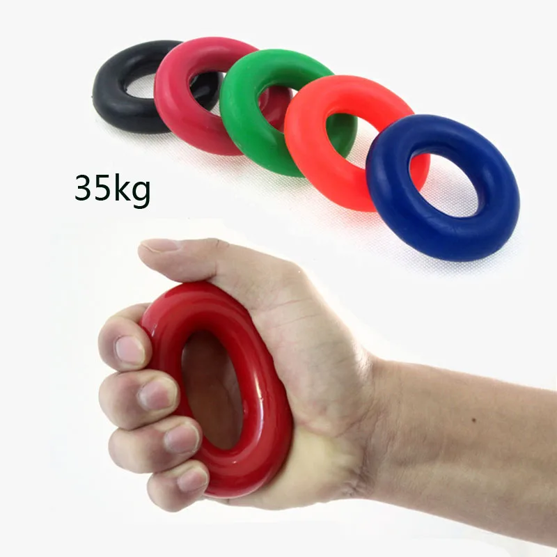 

Hot Unisex 35KG Strength Finger Hand Grip Brand Muscle Power Training Rubber Ring Exerciser Hand Grippers Wrist Arm Strength