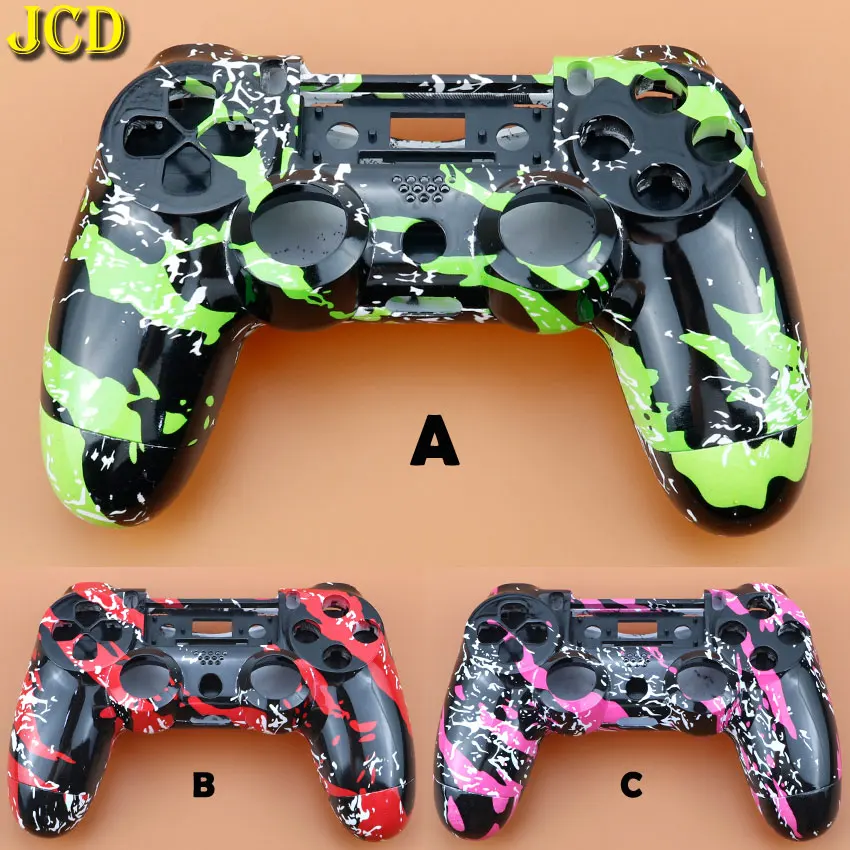 

JCD Plastic Hard Shell Front Back Upper Under Controller Handle Housing Shell Case Cover For Sony PS4. Old Version V1 JDM-001