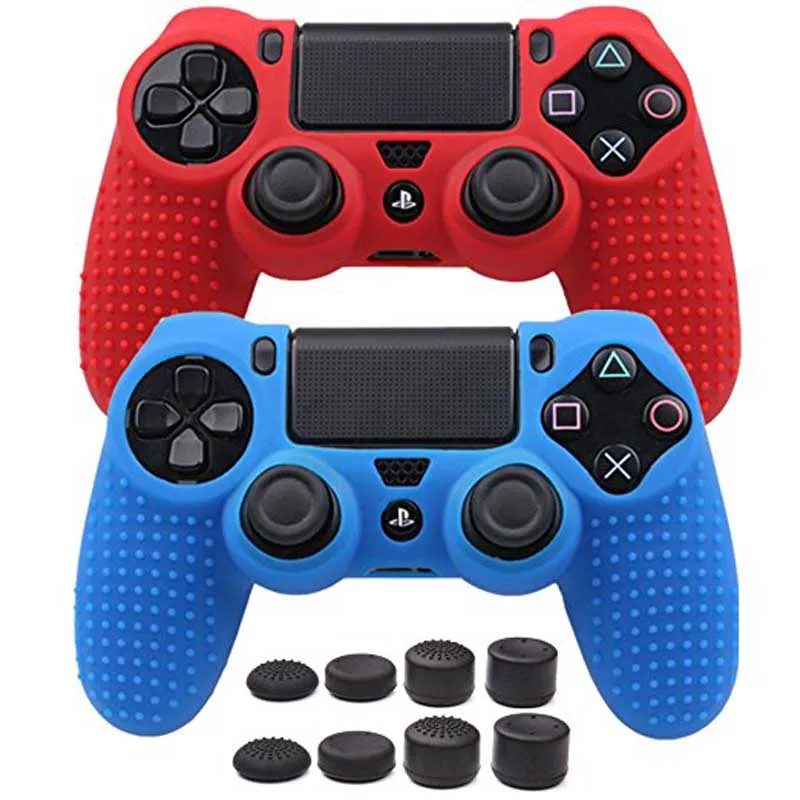 Нескользящий Силиконовый Набор для PS4 /SLIM /PRO контроллер Skin + FPS PRO ручки большого