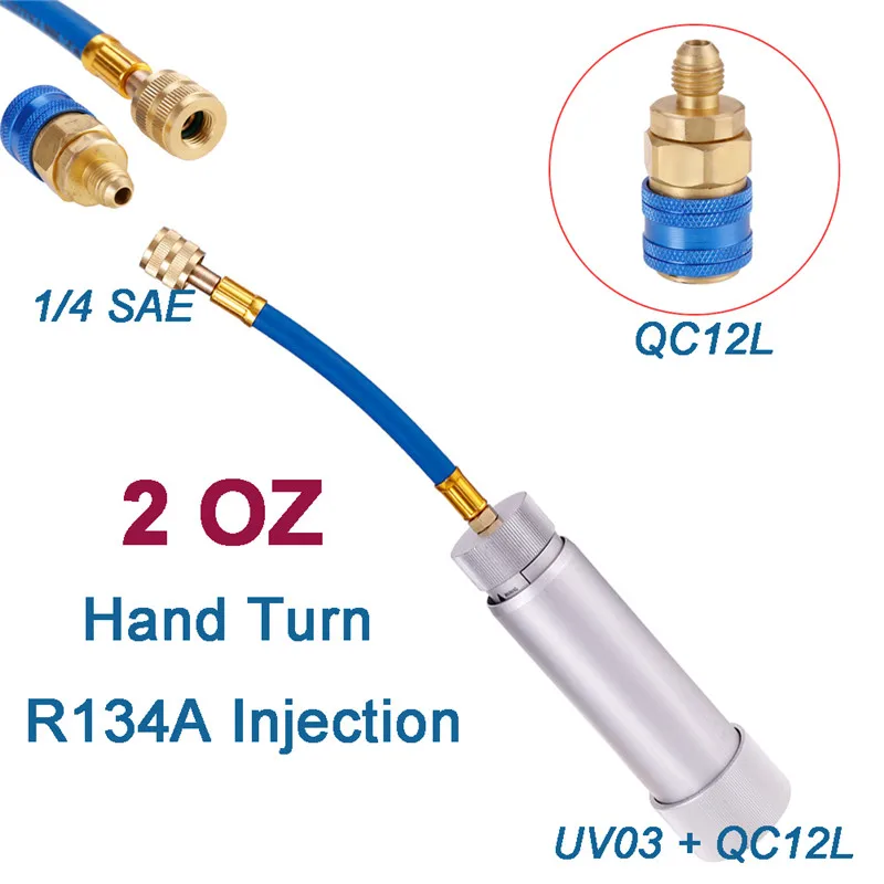 Низкий боковой удлинитель R134A БЫСТРОРАЗЪЕМНАЯ муфта адаптеры автомобильный Кондиционер фитинг R134A 2 унции R134A R12 R22 ручной поворот наполнитель впрыска