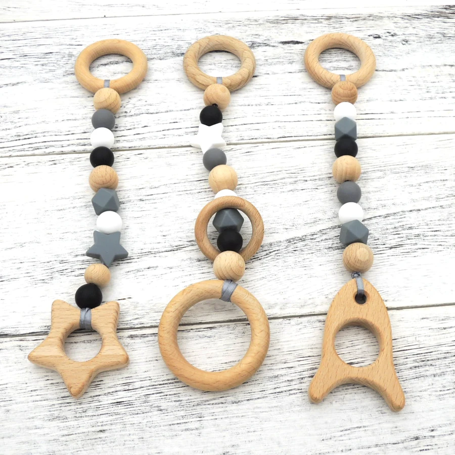 grey and white baby play gym