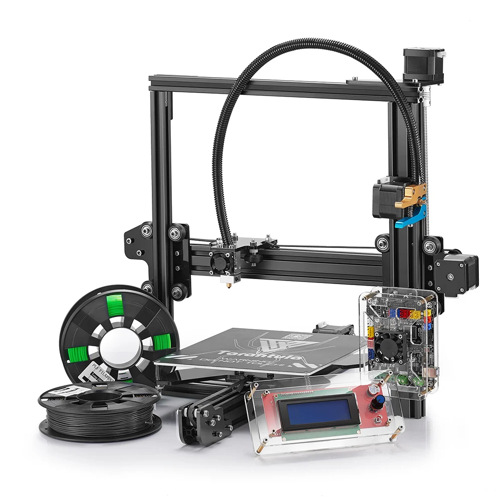 Новейший Tevo Tarantula Titan Экструдер 3d принтер DIY комплект с 2 рулонами Impressora