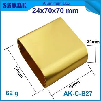 

10 pcs/lot round junction box extruded aluminum enclosure 24(H)x70(W)x70(L) mm powder coating