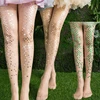 Offre spéciale mode Sexy femmes Beige Transparent collants été imprimé écailles de poisson bas dame femme bas 5 couleurs ► Photo 1/6
