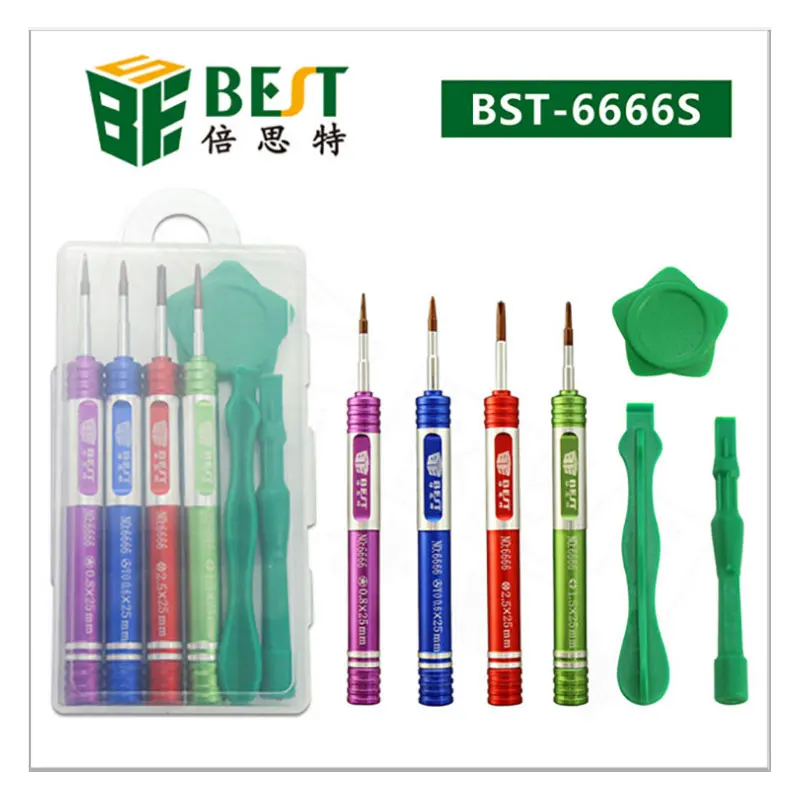 

7pcs Precision hand tools set electricians tool kit Y Type Triangle 0.6 Screwdrivers set Bit Opening Tools Kit with Storage Box