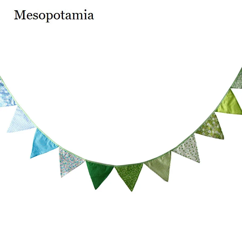 Diy Scrapbooking Home Decoration Flags Banner Pennant Cotton Cloth