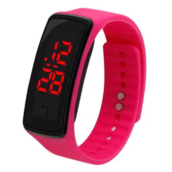 

Fashion spor saat Horloge Sports Waterproof Digital Wrist Watch Silicone Band LED Electronics Fitness Smart Watch Men Women